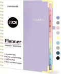 2026 Weekly Monthly Planner, Hardcover A4 Agenda Book with Inner Pocket, Purple