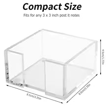 Acrylic Sticky Note Holder Clear Acrylic Notepad Holder Memo Note Dispenser Notepad Holder For Home Office Desk Organizer